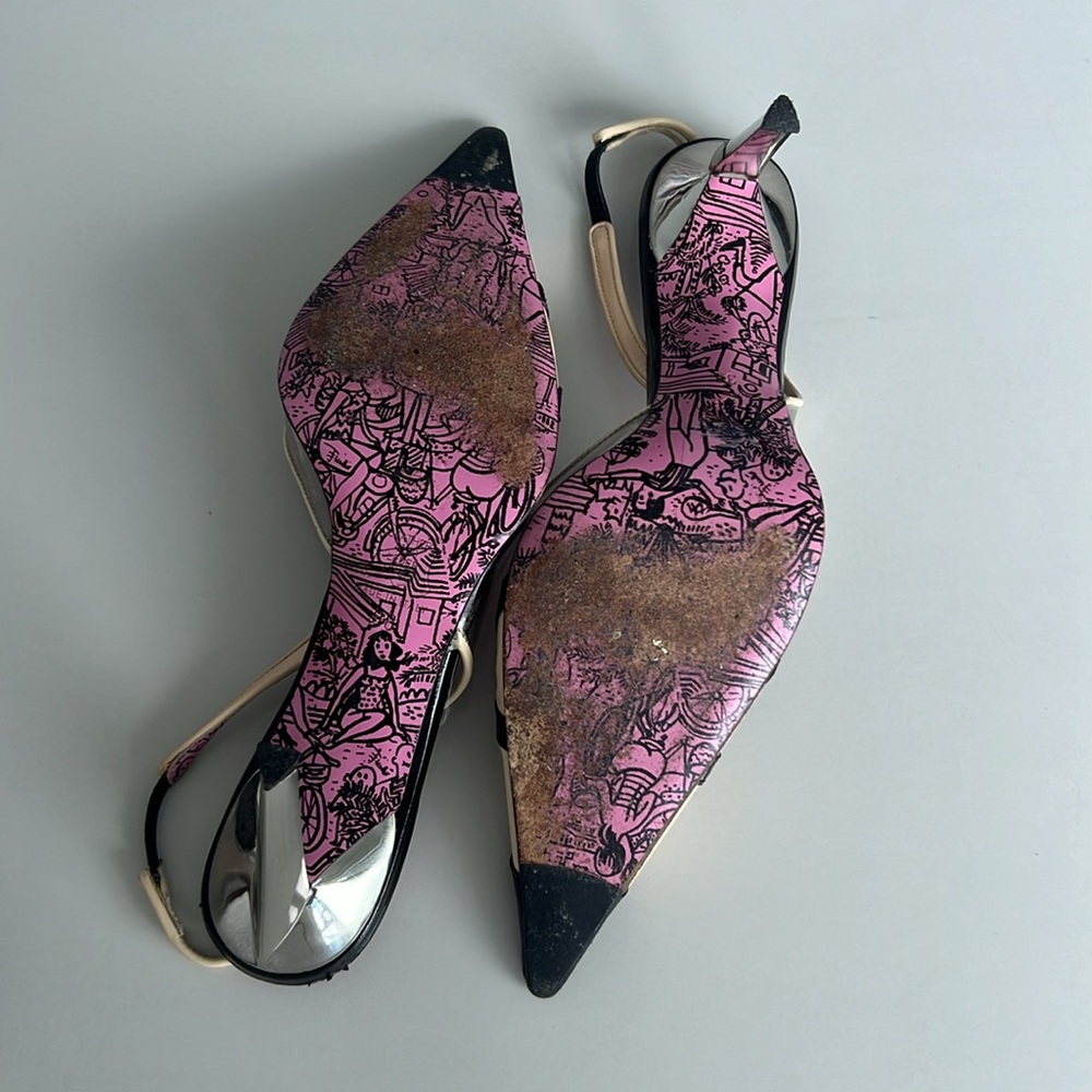 Emilio Pucci Firenze Sling Back Pumps - Picture 6 of 9